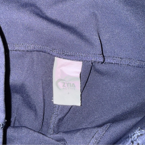 ZYIA Active Deep Blue Leggings - Picture 3 of 3
